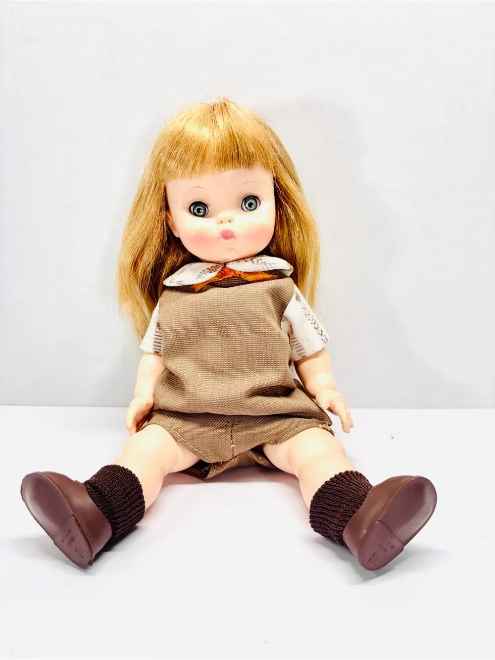 Effanbee Brownie Girl Scout Doll Missing Hat 1966 Vintage 11-944